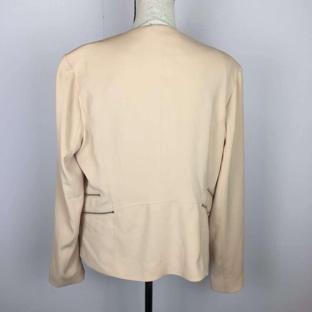 Cache Open Front Draped Blazer Jacket Size 12 Wom… - image 2